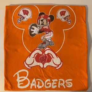 Mickey Mouse badgers football Tee
